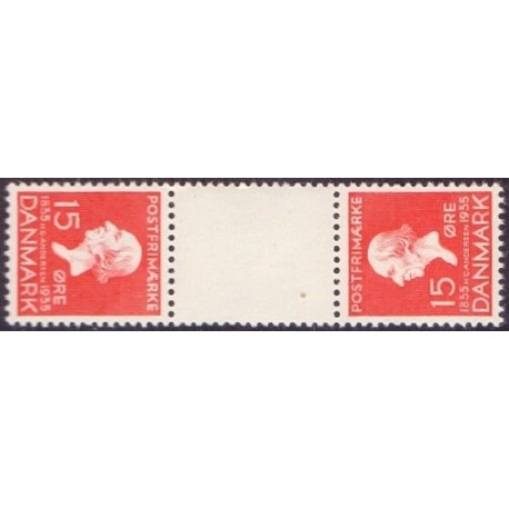 Danmark Tête-bêche 10 **/NHM stemplet/used