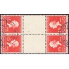 Danmark Tête-bêche 10 **/NHM stemplet/used,4-blok/block of four