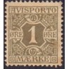 Avisporto. 1907. 1 Øre oliven. AFA. nr. 1, ubrugt, postfrisk, stemplet
