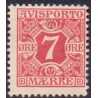 Avisporto. 1907. 7 Øre, rød. AFA. nr. 3, ubrugt, postfrisk, stemplet