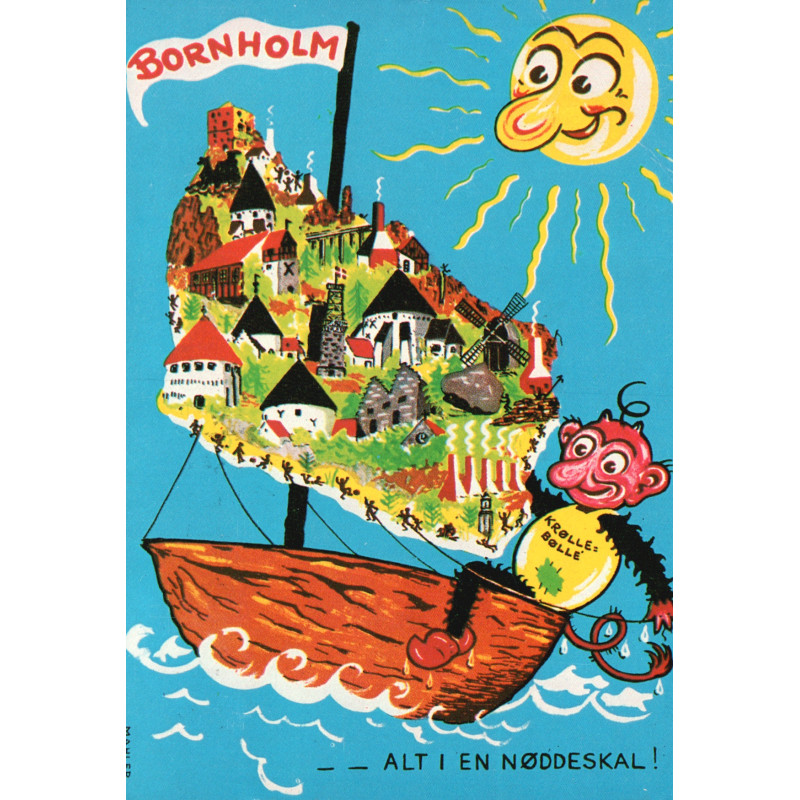 Bornholm. Krølle-bølle, ubrugt