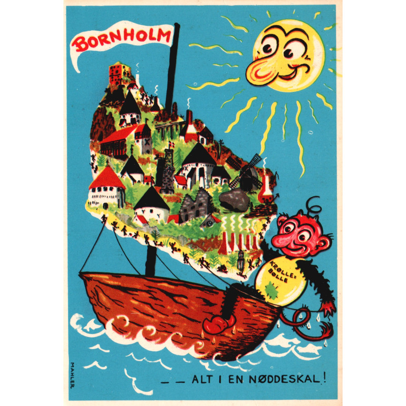 Bornholm. Krølle-bølle, ubrugt