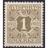 Avisporto. 1914-15. 1 Øre Oliven, AFA. nr. 11 ubrugt, postfrisk, stemplet