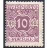 Avisporto. 1914-15. 10 Øre, lilla, AFA. nr. 15 ubrugt, postfrisk, stemplet