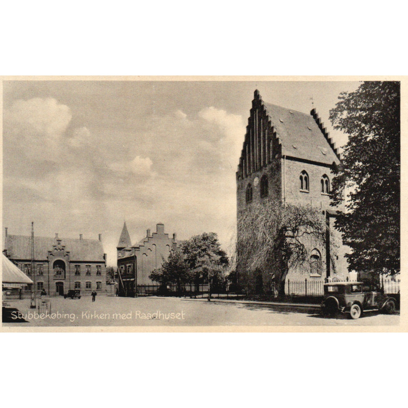 Stubbekøbing. Kirken med raadhuset, ubrugt