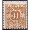 Avisporto. 1914-15. 41 Øre, brun AFA. nr. 19 ubrugt, postfrisk, stemplet