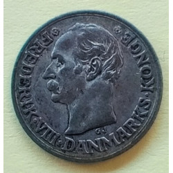 10 Øre. Fred. VIII. 1911 i en middelgod kvalitet for type og årstal.
