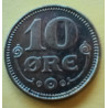 10 Øre. Chr. X. 1914 i en middelgod kvalitet for type og årstal.