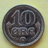 10 Øre. Chr. X. 1918 i en flot kvalitet for type og årstal.