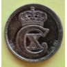 10 Øre. Chr. X. 1918 i en middelgod kvalitet for type og årstal.