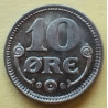 10 Øre. Chr. X. 1919 i en flot kvalitet for type og årstal.