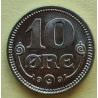 10 Øre. Chr. X. 1915 i en flot kvalitet for type og årstal.