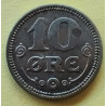 10 Øre. Chr. X. 1917 i en middelgod kvalitet for type og årstal.