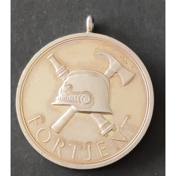 Sønderjyske Brandværn. 25 års fortjenstmedalje, uden bånd