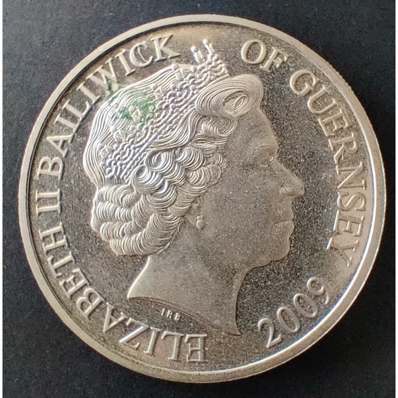 Guernsey. 2009. 5 £, Elizabeth II Naval Aviation, Ag