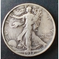 USA. 1945. Liberty Half Dollar/50 Cent, No Mint Mark