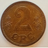 2 Øre. Chr. X. 1923 i en flot kvalitet for type og årstal.