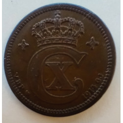 2 Øre. Chr. X. 1914 i en flot kvalitet for type og årstal.