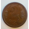 2 Øre. Chr. X. 1914 i en flot kvalitet for type og årstal.