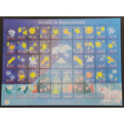 Danmark julemærke 2024 i ufoldet helark