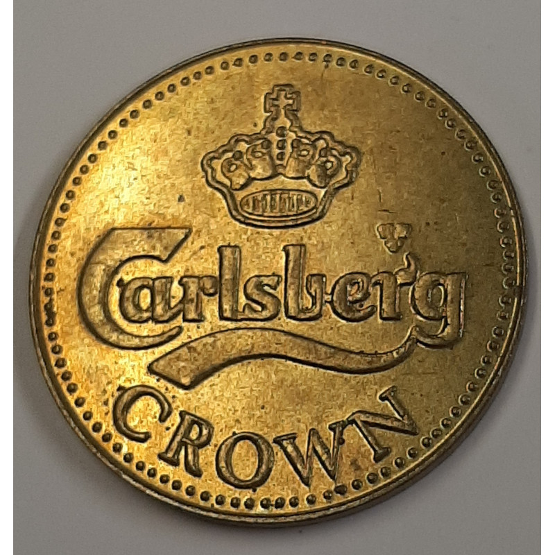 Denmark. Carlsberg Beer token/ølkronemønt i messing