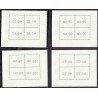 1994 Norske Ol-Vinnere 4-blocks with perfins, Rare