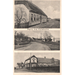 Voldtofte, parti fra, brugt med julemærke 1931