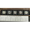 H.C. Andersen Eventyr i sølv 2005-2007, 5x 1oz finsølv i trækasse