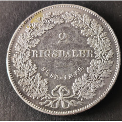 Christian IX, 2 rigsdaler 1864 RH, H 4A