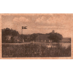 Gram. Slot, brugt med posthornstempel SPANDET (Arnum)