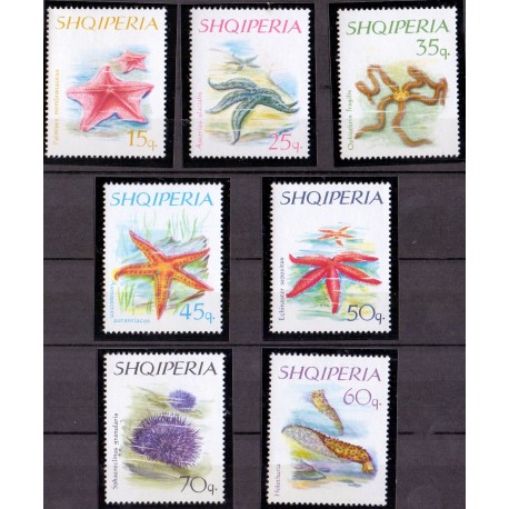 Albania. 1966. Starfish in complete set. AFA nr. 1035-41 **/MNH.