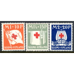 Finland. 1930. Røde Kors AFA nr. 164-66 **         */stemplet (o)