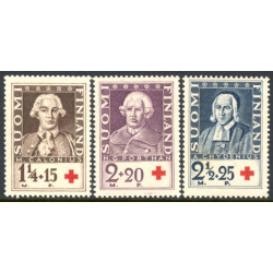 Finland. 1935. Røde Kors. AFA nr. 195-97 **                    */stemplet (o)