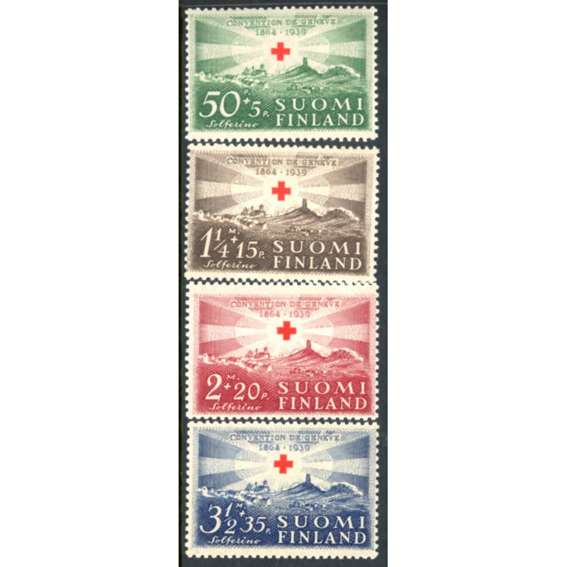 Finland. 1939. Geneve-konventionen. AFA nr. 225-28 **               */stemplet (o)