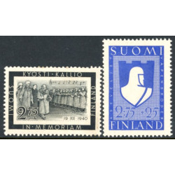 Finland. 1941. Kallio, og Våbenbroderskab. AFA nr. 244-45 **              */stemplet (o)