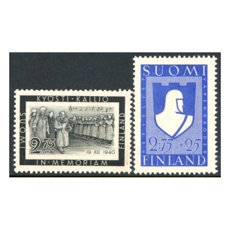 Finland. 1941. Kallio, og Våbenbroderskab. AFA nr. 244-45 **              */stemplet (o)