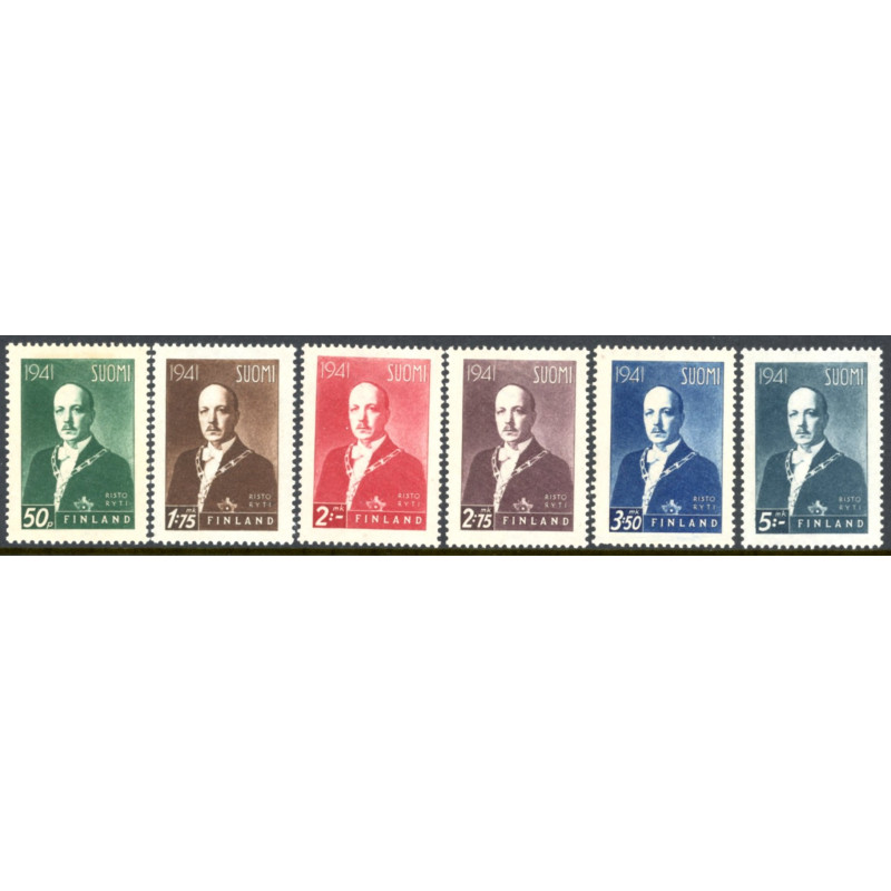 Finland. 1941. Ryti og Mannerheim. AFA nr. 249-60 **             */stemplet (o)