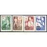 Finland. 1945. Røde Kors. AFA nr. 293-96 **          */stemplet (o)