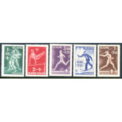 Finland. 1945. Sportsudgave. AFA nr. 297-301 **                      */stemplet (o)