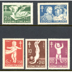 Finland. 1947. Tuberkulose bekæmpelse. AFA nr. 343-47 **                 */stemplet (o)