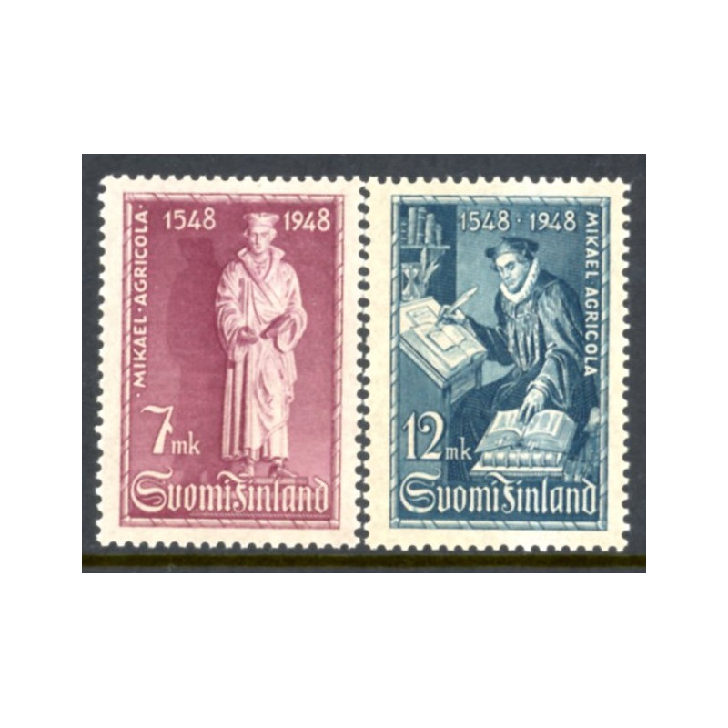 Finland. 1948. Mikael Agricola. AFA nr. 363-64 **              */stemplet (o)