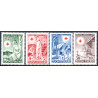 Finland. 1949. Røde Kors. AFA nr. 368-71 **              */stemplet (o)