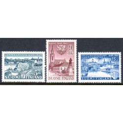 Finland. 1949. Byjubilæer. AFA nr. 379-81 **             */stemplet (o)