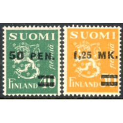 Finland. 1931. Provisorier. AFA nr. 176-77 **      */stemplet (o)