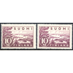 Finland. 1932. Eftergraveret plade. AFA nr. 187-87a  **                    */stemplet (o)