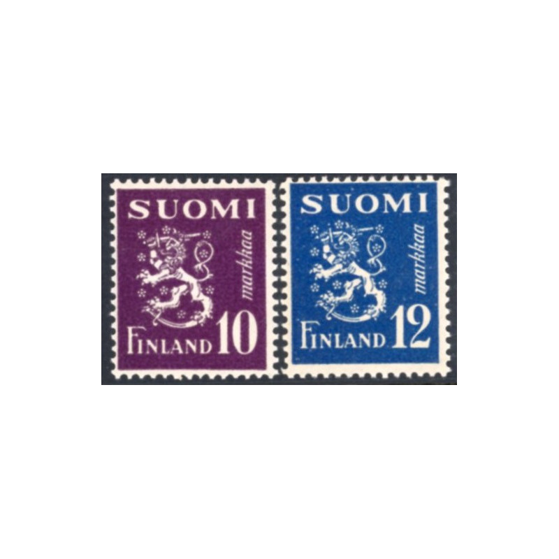Finland. 1947. Farveændringer. AFA nr. 329-35 **                    */stemplet (o)