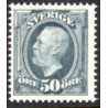 Sverige. 1891. Kong Oscar, 50 Øre, olivgrå, AFA nr. 45a **  postfrisk stemplet FDC st,