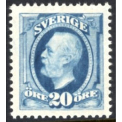 Sverige. 1911. Kong Oscar 20 Øre. AFA nr. 55 **  postfrisk stemplet FDC st,