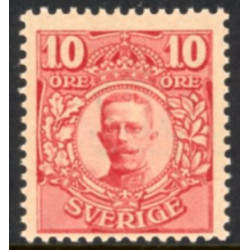 Sverige. 1910-14. Kong Gustav V. 10 Øre. AFA nr. 61 **  postfrisk stemplet FDC st,