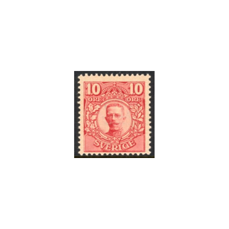 Sverige. 1910-14. Kong Gustav V. 10 Øre. AFA nr. 61 **  postfrisk stemplet FDC st,